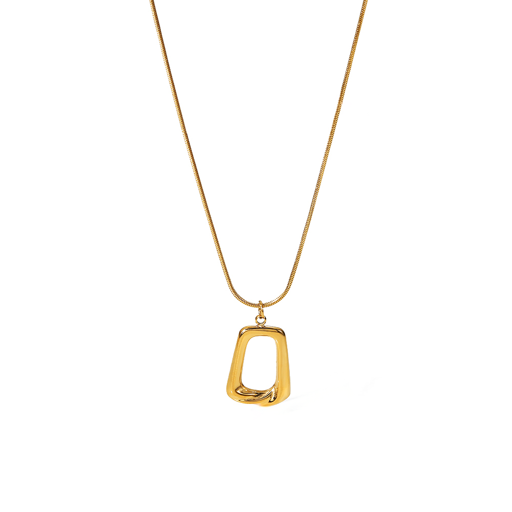 Women's Pendant Necklace with Abstract Charm