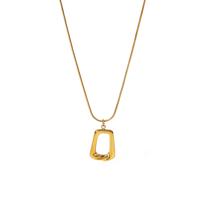 Women's Pendant Necklace with Abstract Charm