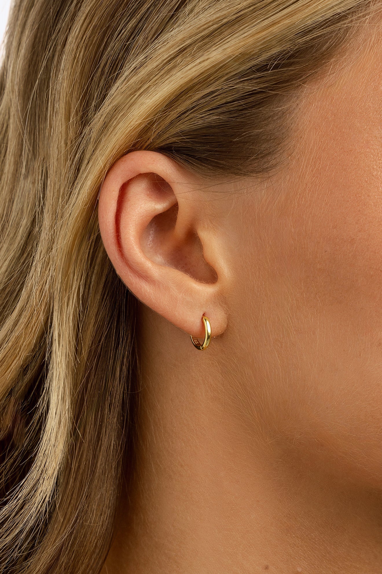 Small 6 MM Huggie Hoop Earrings Women