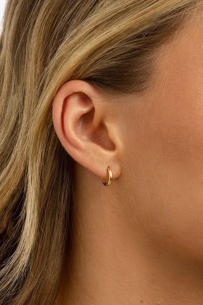 Small 6 MM Huggie Hoop Earrings Women